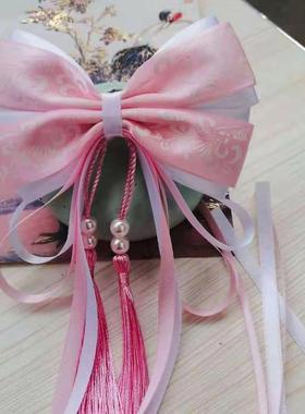 青花瓷中国风发饰民族风装饰可爱儿童发夹演出古风头饰汉服配饰