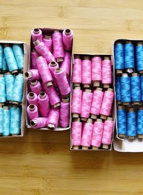 金星绣花线 单股两股不能劈 轴线 刺绣线  91.44米