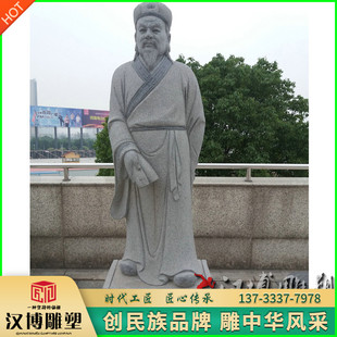 石雕人物雕塑古代韩愈人物塑像景观园林唐宋八大家历史人物定制做