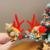15#Christmas Hair Clip - Red Antler Star Snowflake