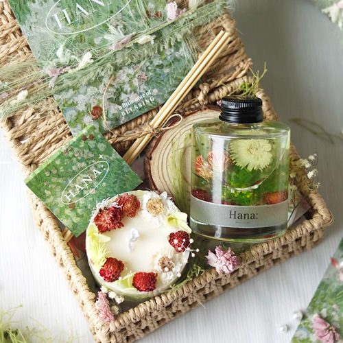 Hana花精灵无火香薰蜡烛礼盒套装
