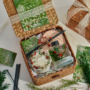 Hana野果无火香薰蜡烛礼盒卧室情人节生日新婚礼物送女生闺蜜高级