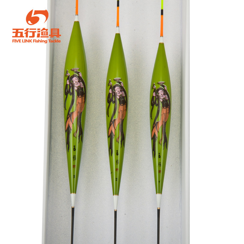 五行鱼漂套装近视醒目鲫鱼钓鱼大浮力鱼漂巴尔杉木浅水 浮漂5C003