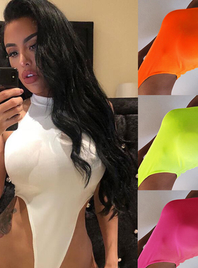 Backless Ftness Outfit Club Party Jumpsuit Combinaison Femme