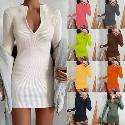 dress women 女fashion winter sweater white plussize red sexy