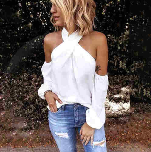 elegant summer sexy shirt 2020 female tops