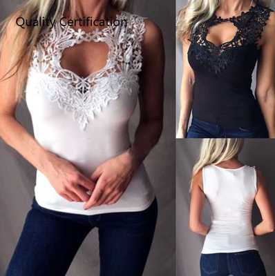 e Patchwork Beach Top Female Camisole Hollow Feminina Blouse