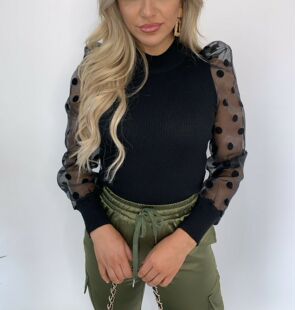 Neck Solid 圆领纯色长袖 Fit 上衣 Top Round Sleeve Slim Long