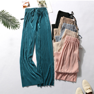 loose casual pants chiffon cropped pants  宽松休闲裤九分裤子
