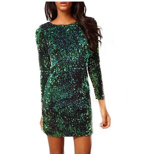 women dresses 2020妇女礼服亮片连衣裙платьяе мода