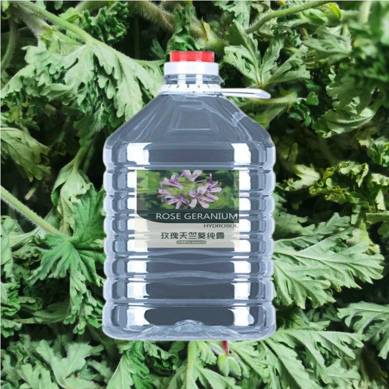 新鲜玫瑰天竺葵纯露2500ml补水控油提亮肤色红润有活力清洁
