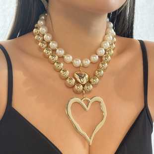 Love charm pendant necklace for women, party jewelry跨境项链