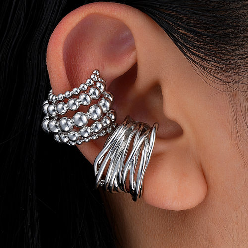 Cross-border ear clips 2-piece set for women's accessories女
