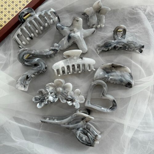 Summer large updo shark clip clip headwear for ladies发夹