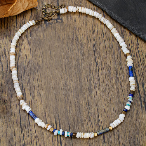 Men's shell beaded necklace - Cross-border jewelry item跨境