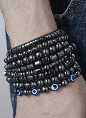 Cross-border stretch bracelet popular accessory for boys手串