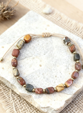 Simia Wind Beaded String编织 Adjustable Retro Bracelet手链女