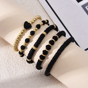 Beach Letter Bracelet Elastic Handpiece Jewelry for Ladies女