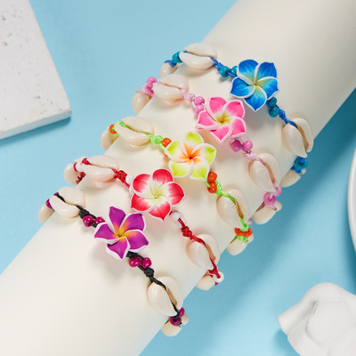 Fashionable and fresh shell-woven bracelet for women休闲手链