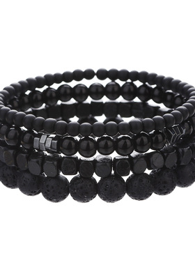 Best-selling Men's Bracelet with Decorative Beads跨境男手串