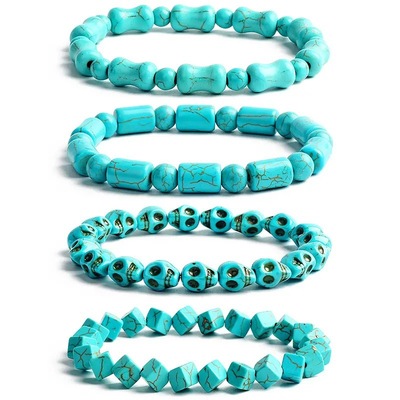 Turquoise bracelets are gifts for couples and best friends新