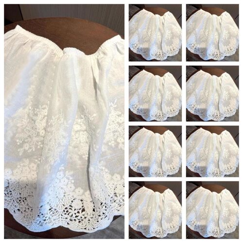 Teenage girl's half-length skirt, stylish A-line short skirt