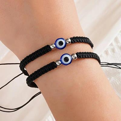 Handmade knitted couple adjustable bracelet for ladies女手链