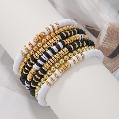 Polymer clay jewelry bracelet for men and women跨境流行手串