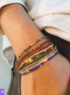 Temperament Bracelet Creative Simple color lady Fashion手镯