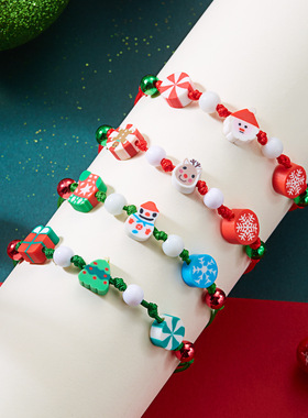Christmas bracelet, old man snowman bracelet, women's style