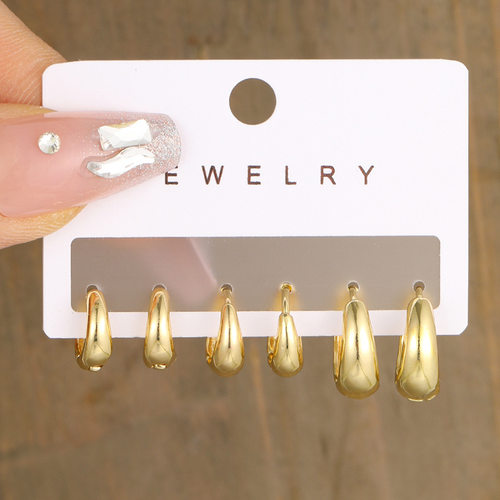 Cross-border geometric ear ring women's jewelry跨境女士耳圈