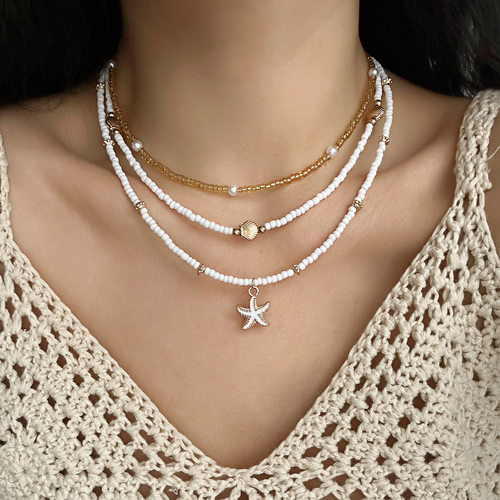 Leisure Star Pendant Necklace, Bracelet, and Anklet休闲首饰