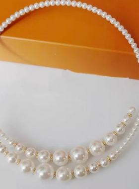 Cross-border pearl necklace fashionable collarbone chain项链