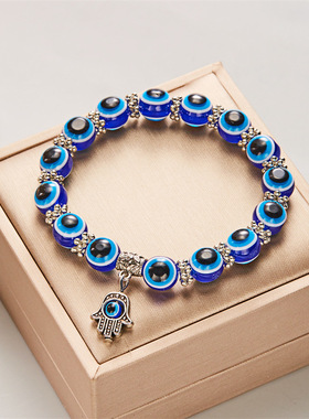 Cross-border creative elastic bead bracelet for couples手链