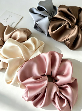 New solid-color hair bow for Korean style hair ties甜美发圈
