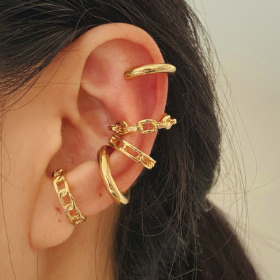 Cross-border women's simple ear clip set of jewelry跨境耳夹