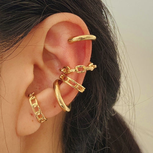Cross-border women's simple ear clip set of jewelry跨境耳夹