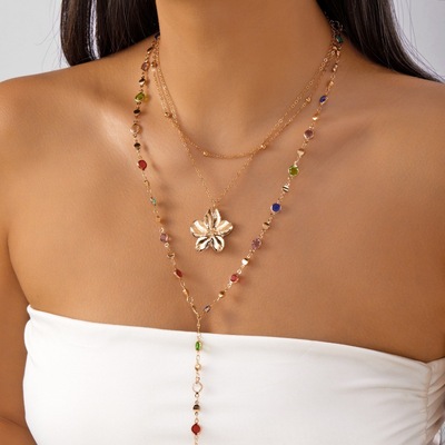 Cross-border necklace fashionable hip-hop jewelry for women