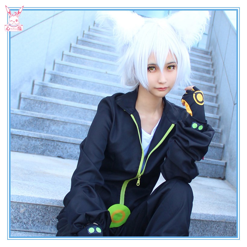 心缘cosplay 凹凸世界鬼狐cos服鬼狐天冲cosplay服装耳朵尾巴假发