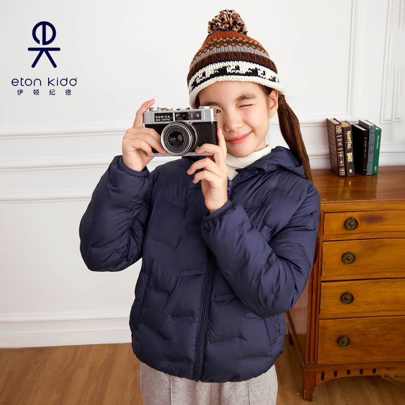 伊顿纪德新男女童学院手塞制式棉服儿童棉袄保暖防风外套冬25F904
