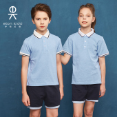 T恤套装 学院小学生校服幼儿园服运动短袖 团购 夏装 伊顿纪德