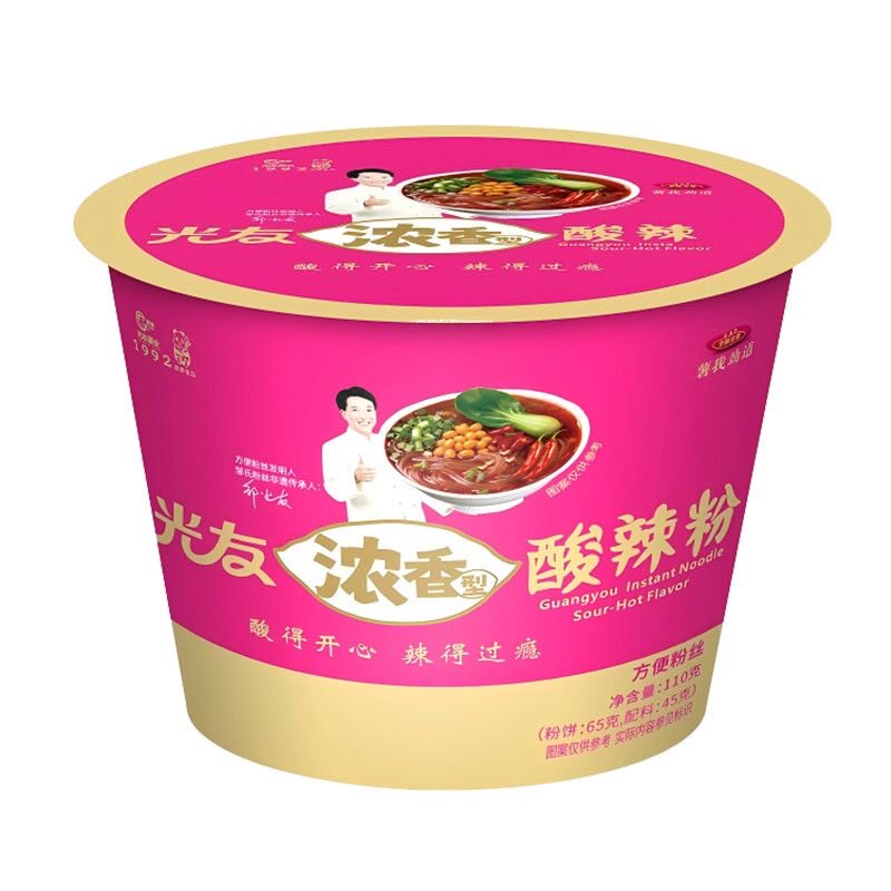 光友整箱酸辣粉桶装细粉丝