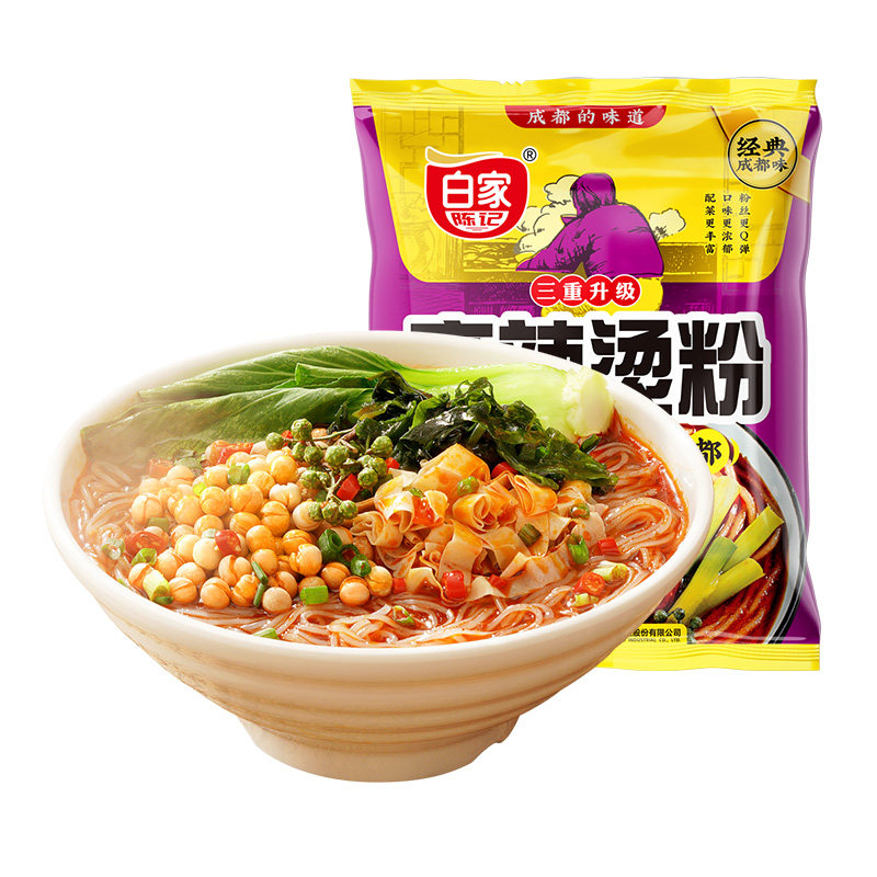 白家陈记麻辣烫粉105g*5袋 即泡即食酸辣粉重庆网红面红薯粉泡面