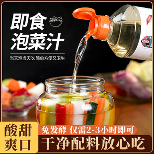 朴小样即食泡菜汁 1.13kg 冷泡甜醋腌制汁泡菜母水凉拌调味料瓶装