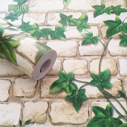 2024新款网红墙纸自粘防水防潮租房卧室爬山虎壁纸家用墙壁纸自贴