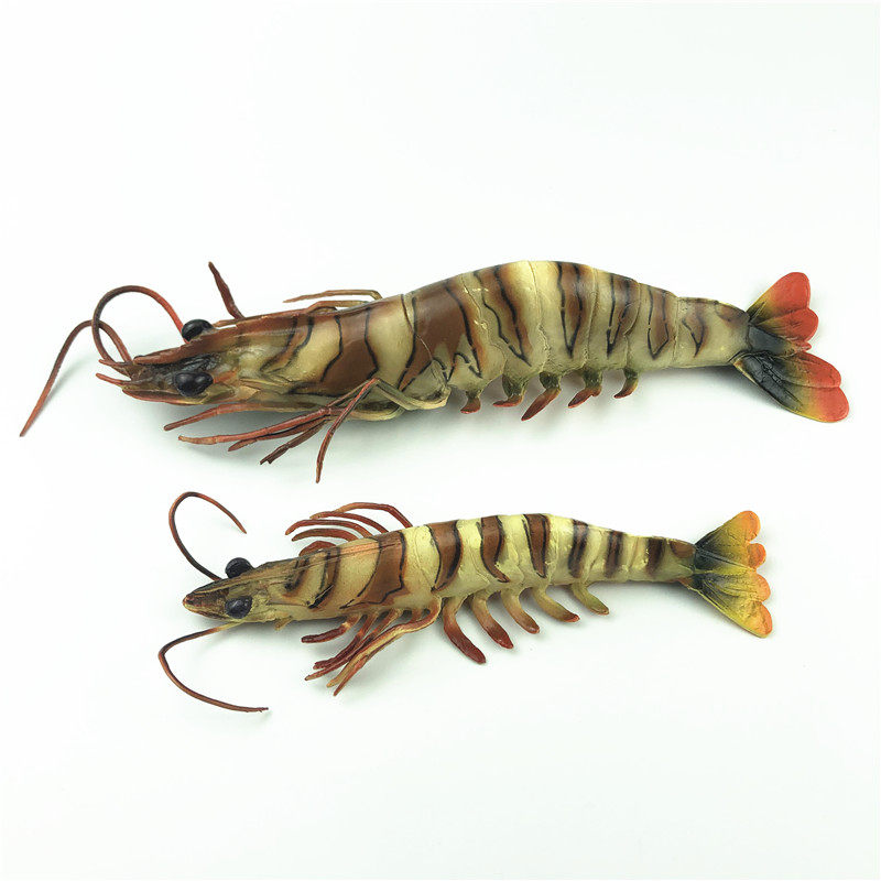 미국 AAA 3A 시뮬레이션 동물 모델 수생 호랑이 새우 대형 및 중형 TIGER PRAWN MONODON