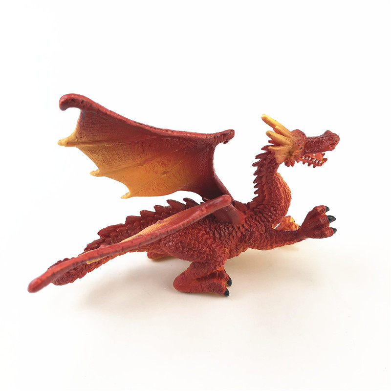 미국 AAA 3A 벌크 화물 시뮬레이션 동물 공룡 모델 불 호흡 드래곤 레드 드래곤 장식품