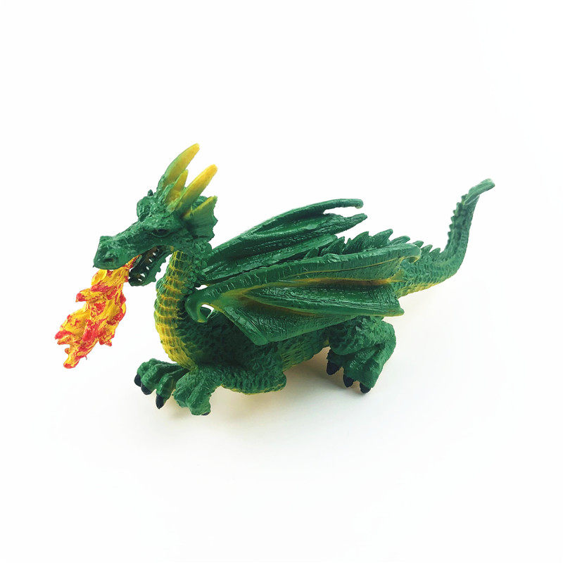 미국 AAA 3A 대량 시뮬레이션 동물 공룡 모델 녹색 불을 뿜는 용