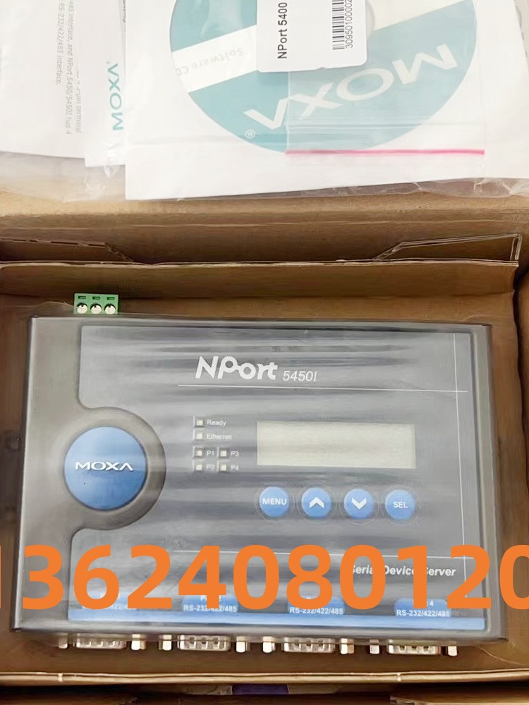 MOXA摩莎NPort5450I 4口RS232 422 485串口服务器光电隔离议价