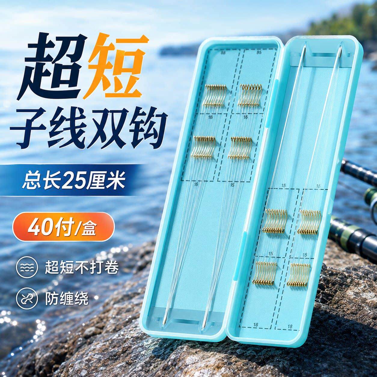 鱼钩成品双钩套装伊势缠